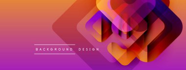 Soyut geometrik katmanlar canlı bir değişim etkisi yaratır. Modern tasarım elementleri derinlik, doku, görsel ilgi.