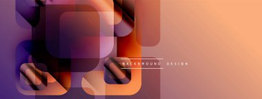 Soyut geometrik şekiller, gradyanlar, sıcak renkler. Modern tasarım elementleri dinamik görsel doku oluşturur.