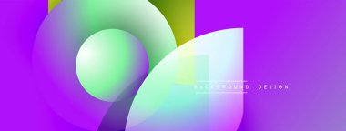 Soyut sıvı şekiller, canlı renklerin karışımı. Modern tasarım elementleri dinamik görsel deneyimler yaratır. Mor, yeşil renkler kompozisyona hakim..