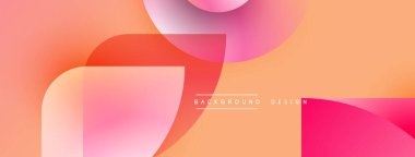 Soyut eğim arkaplanı. Yumuşak pembeler, portakallar pürüzsüz harmanlanır. Minimalist tasarım, modern estetik. Basit şekiller görsel ilgi oluşturur.