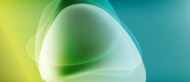 Soyut akışkan şekiller, yeşil sarı gradyan. Yumuşak kıvrımlar organik hisler, pürüzsüz geçişler, modern tasarım yaratır. Minimalist kompozisyon.