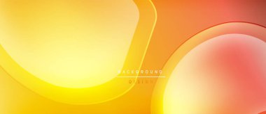 Soyut arkaplan pürüzsüz eğimlere sahiptir. Sıcak renkler harmanlanarak, dinamik görsel efekt yaratır. Yumuşak eğriler kompozisyona hakim.