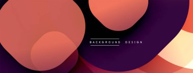 Soyut sıvı şekilleri kesişir. Sıcak renkler karışır, dinamik bileşim yaratır. Arka planlar için modern tasarım ögesi.