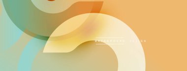 Soyut sıvı şekiller, sıcak renkler, bej, turuncu, deniz mavisi. Minimalist tasarım, pürüzsüz eğimler, modern estetik. Arkaplan dokusu görünür.