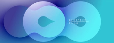 Soyut sıvı şekilleri üst üste binerek yumuşak mavi mor gradyan oluşturur. Arkaplan ve sunumlar için modern tasarım ögesi.