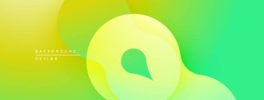 Soyut sıvı şekilleri, canlı sarımsı gradyan. Modern tasarım, pürüzsüz kıvrımlar dinamik bileşim yaratır. Minimalist estetik.