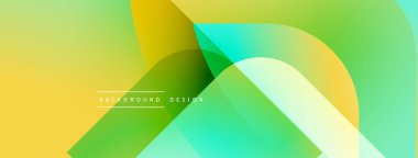 Soyut sıvı şekilleri örtüşür, parlak sarı ve yeşil renkler yaratır. Arkaplan ve sunumlar için modern tasarım ögesi.