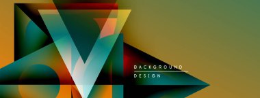 Soyut geometrik tasarım. Canlı renkler harmanlanır, dinamik görsel etki yaratır. Arkaplan ve sunumlar için modern biçim uygun.