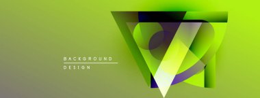 Soyut geometrik tasarım. Canlı yeşil renkler baskın, katmanlı görsel efekt yaratıyor. Modern estetik, uygun arkaplan ögesi.