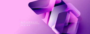 Soyut pembe tasarım katmanlı geometrik şekiller içerir. Gradyan renkler dinamik görsel efekt yaratır. Dijital projeler için modern arkaplan.