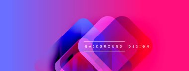 Soyut eğim arkaplanı. Üst üste binen şekiller dinamik görsel efekt yaratır. Metin arka plan tasarımı okur. Modern, canlı kompozisyon.