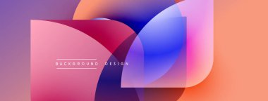 Soyut sıvı şekilleri örtüşür ve canlı renk değişimleri yaratır. Modern tasarım yumuşak pembeler, maviler, portakallar içerir. Metin arkaplan tasarımı okur.