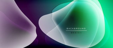 Soyut akışkan şekiller harmanlanır ve canlı gradyanlar oluşturur. Metin arka plan tasarımı okur. Minimalist estetik, modern his.