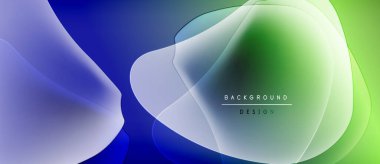 Soyut sıvı şekiller harmanlanarak canlı renk değişimleri yaratır. Modern tasarım elementleri dinamik hareketi, pürüzsüz geçişleri önerir.