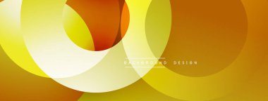 Soyut arkaplan özellikleri üst üste biniyor. Sıcak sarı, turuncu renkler modern tasarım yaratır. Yumuşak eğimler görsel derinlik sağlar.