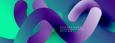 Soyut sıvı şekiller, canlı renklerin karışımı. Modern tasarım, pürüzsüz eğimler dinamik kompozisyon yaratır. Arkaplan dokusu organik, akışkan.