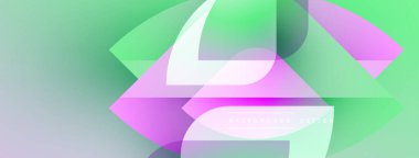 Soyut gradyanlar katmanlı şekiller oluştururlar. Yumuşak renkler harmanlanır, modern arkaplan tasarımı oluşturulur. Minimalist estetik, pürüzsüz geçişler görünür..