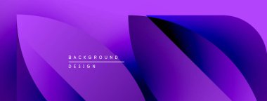 Soyut mor tasarım. Akan şekiller dinamik görsel efektler yaratır. Dijital projeler için modern arkaplan.