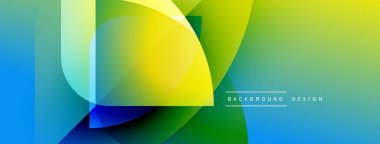 Soyut enerji eğimleri çakışıyor. Mavi, yeşil, sarı renkler modern görsel efekt yaratır. Özgeçmiş ve sunumlar için minimalist tasarım.