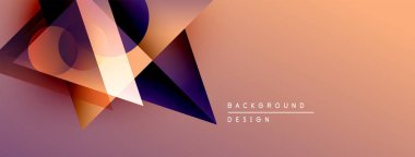 Soyut geometrik şekiller örtüşür ve dinamik bir değişim etkisi yaratır. Sıcak renkler kompozisyona hakim, modern tasarımın estetik olduğunu gösteriyor..