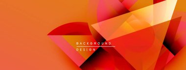 Soyut geometrik şekiller, canlı turuncu renkler, dinamik kompozisyon. Modern tasarım elementleri görsel ilgi yaratır.