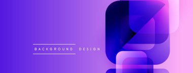 Soyut mor tasarım üst üste binen kareler, gradyanlar. Modern estetik, dijital arka planlar ve sunumlar için uygun. Basit, temiz kompozisyon.