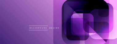 Mor soyut katmanlar modern tasarım yaratır. Gradyan gölgeler, geometrik şekiller, pürüzsüz geçişler, zarif zemin. Mevcut en küçük metin.