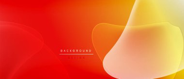 Soyut eğim arkaplanı. Kırmızı, turuncu, sarı renkler düzgün bir şekilde harmanlanır. Dijital projeler için modern tasarım öğesi. Basit, canlı kompozisyon.