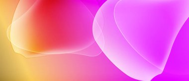 Soyut gradyanlar canlı renkleri harmanlarlar. Yumuşak şekiller örtüşür, parlak bir etki yaratır. Sıcak tonlarda serin renklere geçiş.