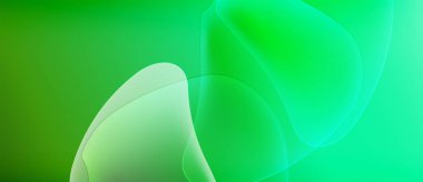 Soyut gradyanlar, yumuşak şekiller harmanlanır. Açık yeşil renkler baskın, sakin görsel deneyimler yaratıyor. Minimalist tasarım, pürüzsüz geçişler mevcut.