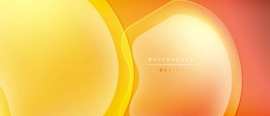 Soyut arkaplan. Pürüzsüz gradyanlar, sarı, turuncu renkler dinamik akış yaratır. Çeşitli projeler için modern tasarım ögesi.