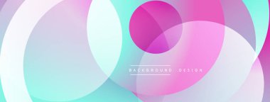 Soyut arkaplan özellikleri üst üste biniyor. Renkler arasında pembe, turkuaz, mor, beyaz renkler var. Modern tasarım ögesi.