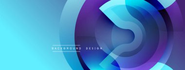 Soyut akışkan şekiller, mavi mor gradyanlar. Modern tasarım elementleri dinamik görsel efekt yaratır. Düz geçişler, temiz estetik..