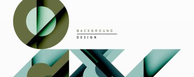 Soyut geometrik bileşim. Üst üste binen şekiller dinamik görsel efekt yaratır. Sönük renk paletli minimalist tasarım. Çeşitli projeler için modern arkaplan dokusu.