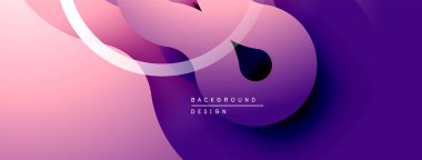 Soyut tasarım akışkan şekiller, gradyanlar içerir. Pembe, mor renkler dinamik görsel efekt yaratır. Modern arkaplan ögesi.