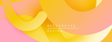 Soyut sıvı şekilleri pembe, sarı ve turuncu renkleri harmanlıyor. Renkler dinamik görsel doku yaratır. Arka planlar için modern tasarım ögesi.
