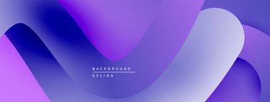 Soyut eğim arkaplanı. Pürüzsüz kıvrımlar, canlı mor renkler modern görsel efektler yaratır. Dijital projeler için uygun minimalist tasarım.