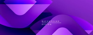 Soyut mor tasarım akışkan şekiller, gradyanlar içerir. Modern arka plan dijital projeler ve sunumlar için idealdir. Minimalist stil.