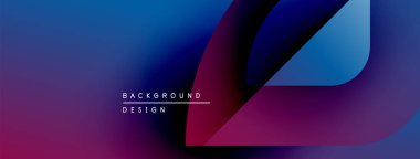 Soyut eğim arkaplanı. Mor, mavi renkler düzgün bir şekilde harmanlanır. Modern tasarım elementleri dinamik görsel efekt yaratır. Metin arkaplan tasarımı okur.