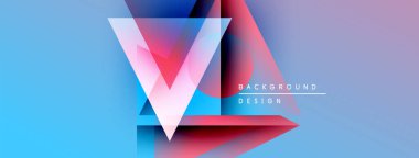 Soyut geometrik tasarım. Canlı renkler harmanlanarak, dinamik görsel efekt yaratır. Modern tarz, arka planlar ve sunumlar için uygun.