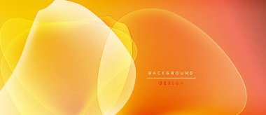 Soyut sarı, turuncu katmanlar dinamik bir zemin oluşturur. Yumuşak eğimler hareketi, sıcaklığı, modern tasarım estetiğini önerir..