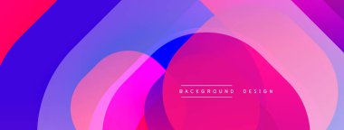 Soyut canlı katmanlar dinamik görsel efekt yaratır. Pembe, mor renkler pürüzsüz bir şekilde harmanlanarak modern bir zemin oluşturuyor..