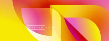 Soyut enerjik tasarım akış şekilleri, gradyanlar. Sarılar, portakallar, pembeler harmanlanarak dinamik görsel efekt yaratır. Modern arkaplan.