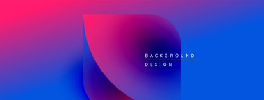 Soyut eğim arkaplanı. Canlı mor, mor, mavi renkler pürüzsüz bir şekilde harmanlanmış. Minimalist tasarım metin arkaplan tasarımı içerir. Modern estetik.