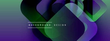 Soyut gradyanlar çakışıyor, dinamik görsel etki yaratıyor. Modern tasarım mor, yeşil renklere sahiptir. Metin arkaplan tasarımı okur.