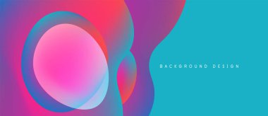 Soyut sıvı şekilleri canlı pembeler, morlar, maviler harmanlıyor. Modern tasarım dinamik görsel etki yaratır. Arkaplan enerji ve hareket önerir.