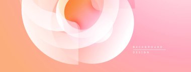 Soyut çiçek tasarımı. Yumuşak eğimler, akışkan şekiller modern arkaplan yaratır. Şeftali, pembe renkler kompozisyona hakim. Minimalist estetik.