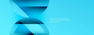 Soyut mavi şekiller dinamik değişim etkisi yaratır. Modern tasarım arka planlar, pankartlar, sunumlar için uygun.
