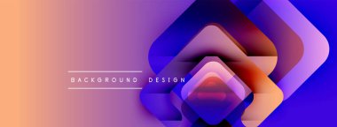 Soyut eğim arkaplanı. Üst üste binen kareler dinamik görsel efekt yaratır. Yumuşak renkler pürüzsüzce harmanlanır, modern tasarım ögesi.