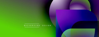 Soyut, enerjik bir arkaplan. Gradyan, yeşil, mor, mavi renkleri harmanlıyor. Modern tasarım elementleri dinamik görsel etki yaratır.